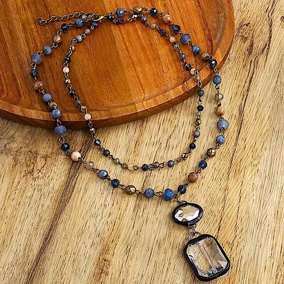 Bohemian Multilayer Beaded Necklace Tribal Necklace Boho - Picture 3 of 5